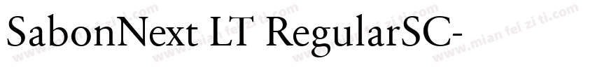 SabonNext LT RegularSC字体转换